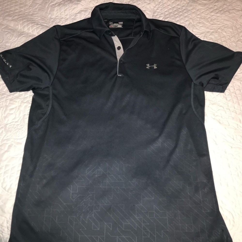 Under Armor | Large | Men’s Polo | Gray/ Blue